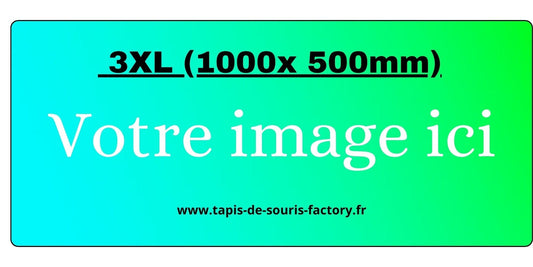 Tapis de souris Personnalisé 3XL (1000 x 500mm)