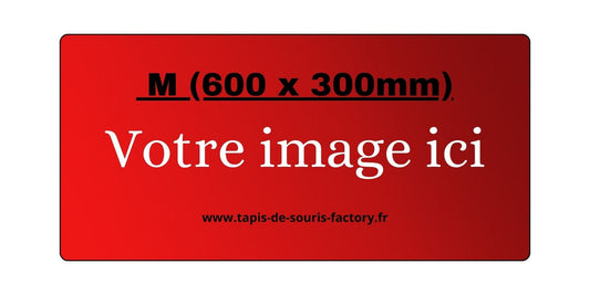 Tapis de souris Personnalisé M (600 x 300mm)