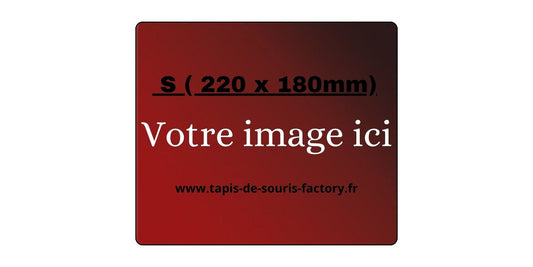 Tapis de souris Personnalisé S (220 x 180mm)