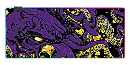 Tapis de souris RGB Octopus Violet